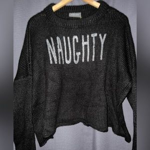 Wooden Ships cropped sweater size M/L